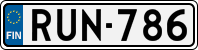 License plate of Finland, Cars