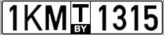 License plate Belarus, Transit plates (2004)