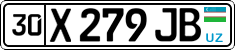 License plate of Uzbekistan, Private owners