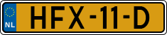 License plate of the Netherlands, Cars