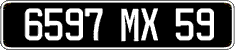 French license plate, FNI