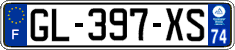 French license plate, SIV (ordinary)