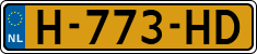 License plate of the Netherlands, Cars