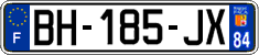 French license plate, SIV (ordinary)