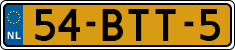 License plate of the Netherlands, Heavy Commercial Vehicles (1994 system)