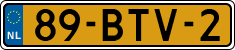License plate of the Netherlands, Heavy Commercial Vehicles (1994 system)