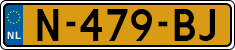 License plate of the Netherlands, Cars