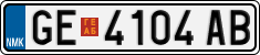 License plate of North Macedonia, Regular plates (2012)