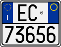 License plate of Italy, Motorcycles (1994 year series)