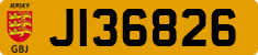 License plate of Jersey, Regular plates (J123456)