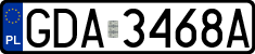 License plates of Poland, Regular car plates