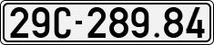 License plate of Vietnam, Cars