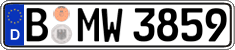 German license plate, Regular plates
