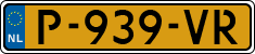 License plate of the Netherlands, Cars