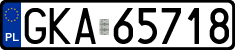 License plates of Poland, Regular car plates
