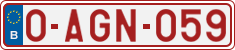 License plate of Belgium, Regular plates (2010)