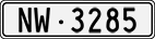 License plate of Switzerland, Cars