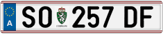License plate of Austria, Regular plates