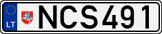 License plate of Lithuania, Cars