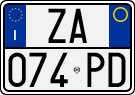 License plate of Italy, Cars (1994 year series)
