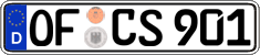 German license plate, Regular plates