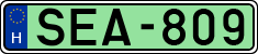 license plates of Hungary, Electric vehicles (1990)
