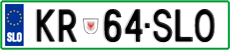 License plate of Slovenia, Vanity Plates