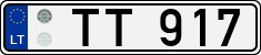 License plate of Lithuania, Trailers