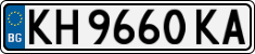 License plate of Bulgaria, Cars