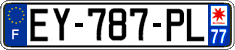 French license plate, SIV (ordinary)