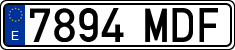 License plates of Spain, Ordinary (2000)