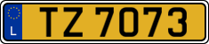 License plate of Luxembourg, 2003 year system