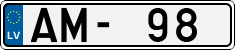 License plate of Latvia, Regular car plates
