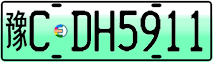 License plate of China, Electric vehicles