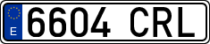 License plates of Spain, Ordinary (2000)