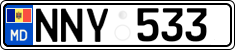 License plate of Moldova, Cars (2015)