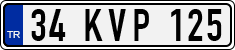 License plate of Turkey, Regular plates
