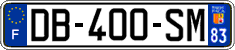 French license plate, SIV (ordinary)