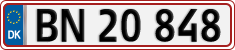 License plate of Denmark, Regular plates