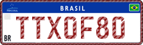 License plate of Brazil, Commercial vehicles (Mercosul)