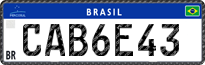 License plate of Brazil, Private owners (Mercosul)