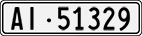 License plate of Switzerland, Cars