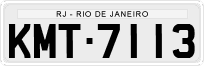 License plate of Brazil, Private owners (1990)