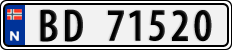 License plate of Norway, Cars