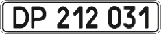 License plate Ukraine, Diplomatic