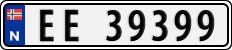 License plate of Norway, Cars