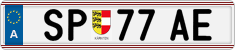 License plate of Austria, Regular plates