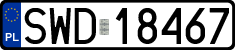 License plates of Poland, Regular car plates