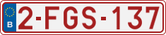 License plate of Belgium, Regular plates (2010)