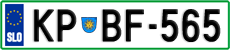 License plate of Slovenia, Cars